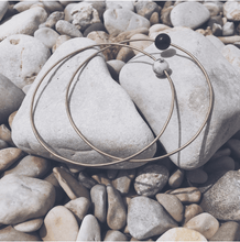 Load image into Gallery viewer, Brass & White Jasper Kenzo Bangle