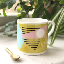 Load image into Gallery viewer, Mustard Abstract Painting Bone China Mug
