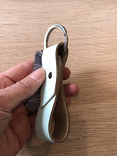 Load image into Gallery viewer, Keyring - Light Blue Leather
